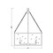 Z-Lite Barrington Chandelier, 6-Light, 26 In.W x 35 In.H, Matte Black/Clear Waterglass 346P26-MB - alternate 4